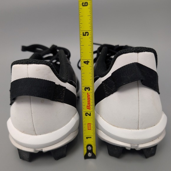 Adidas Icon 7 Bounce Baseball Mens Cleats Size 4 Black White S23919 - Picture 9 of 12